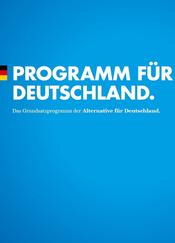 Parteiprogramm Afd Programme der AfD (zum Download als pdf) - AfD Rheingau-Taunus